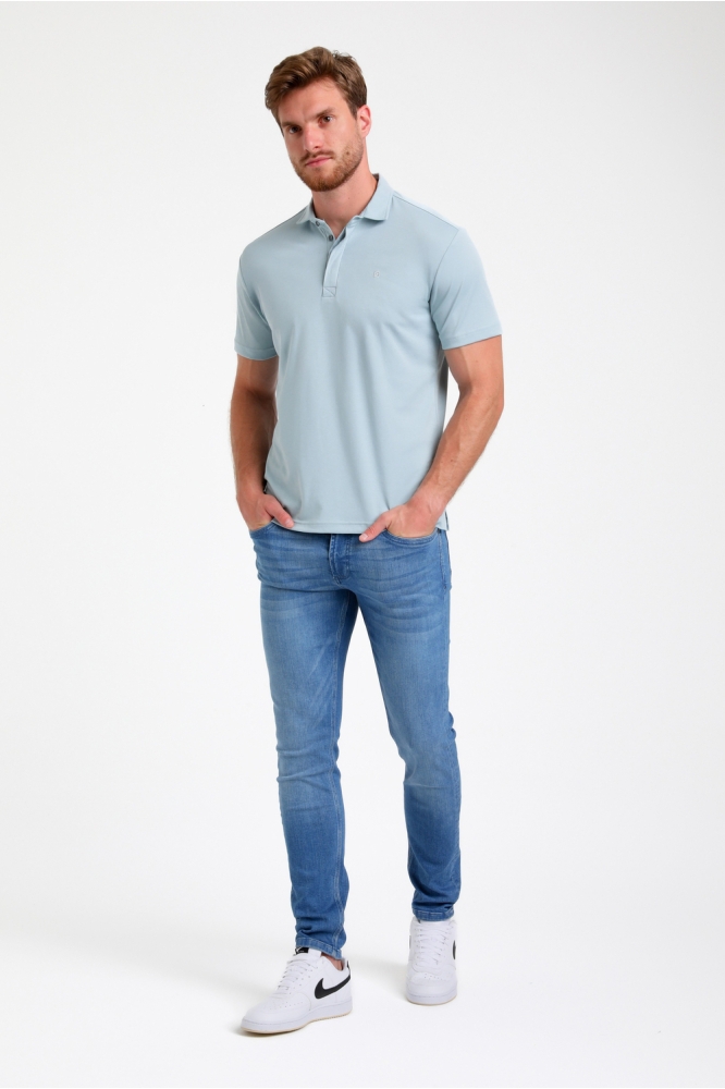 PREMIUM POLO VAN JERSEY KWALITEIT 235531 4001 Bright blue